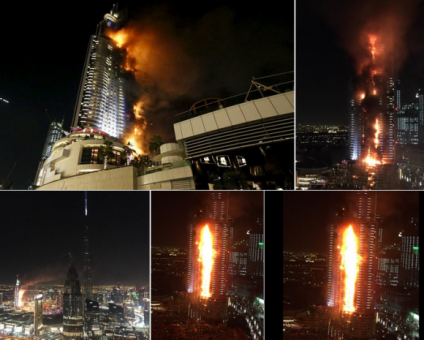 Incêndio no hotel em Dubai