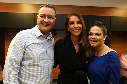 Rui Costa, Ivete Sangalo e Carol Garcia