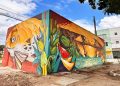 Painel retrata feirantes e valoriza a cultura popular de Feira de Santana